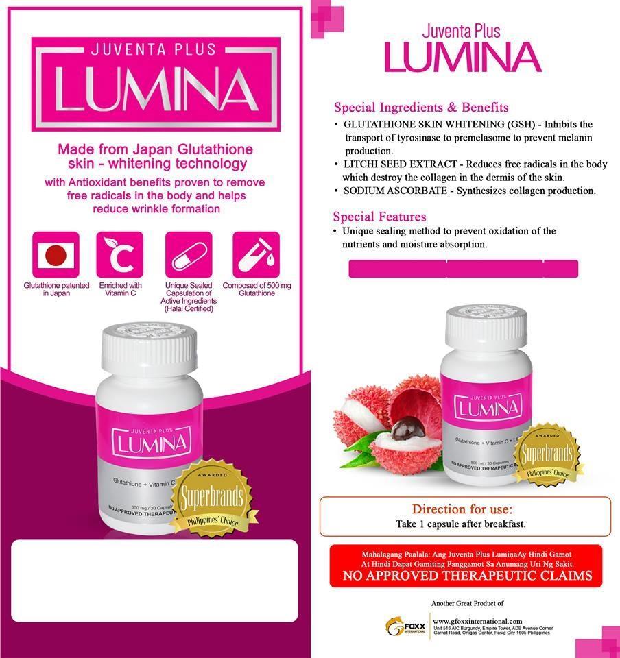 Juventa Plus Lumina - High Quality Glutathione  gfoxxphilippines